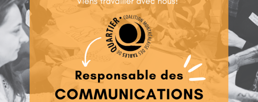 OFFRE D’EMPLOI : Responsable des communications